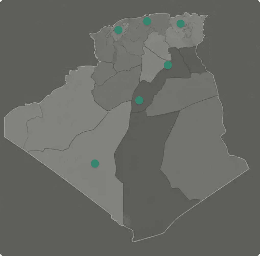 Map of Algerian agricultural zones