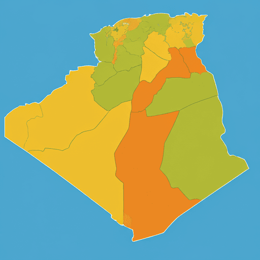 Map of Algerian agricultural zones